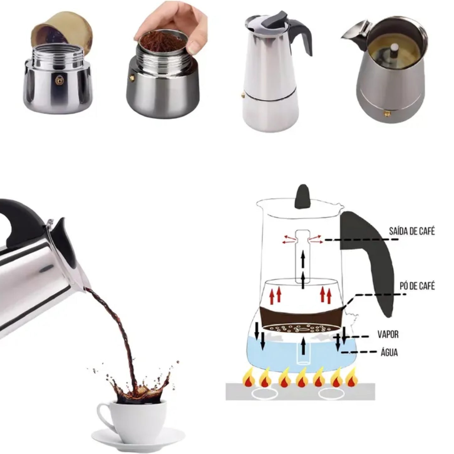 Cafetera Italiana Espresso Maker 9Cup