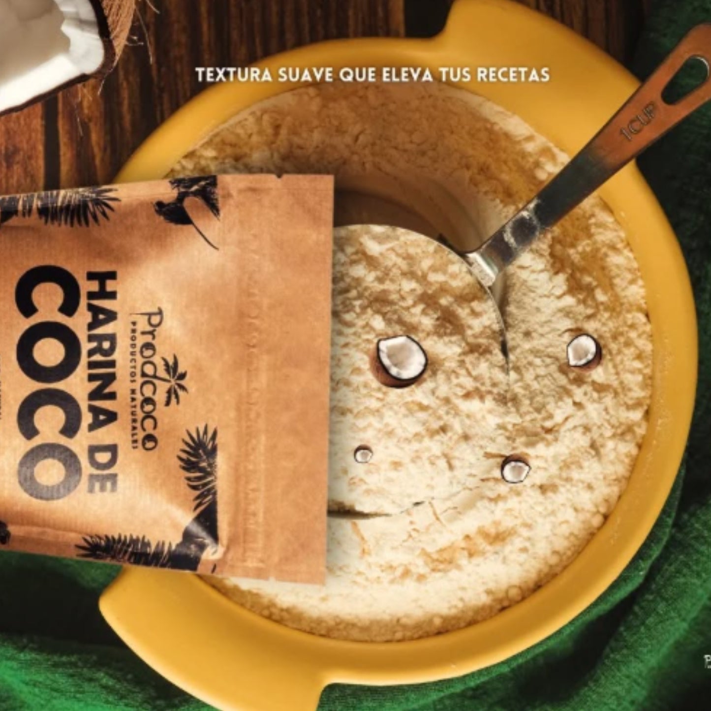 Harina De Coco 100% Natural Sin Gluten 500g