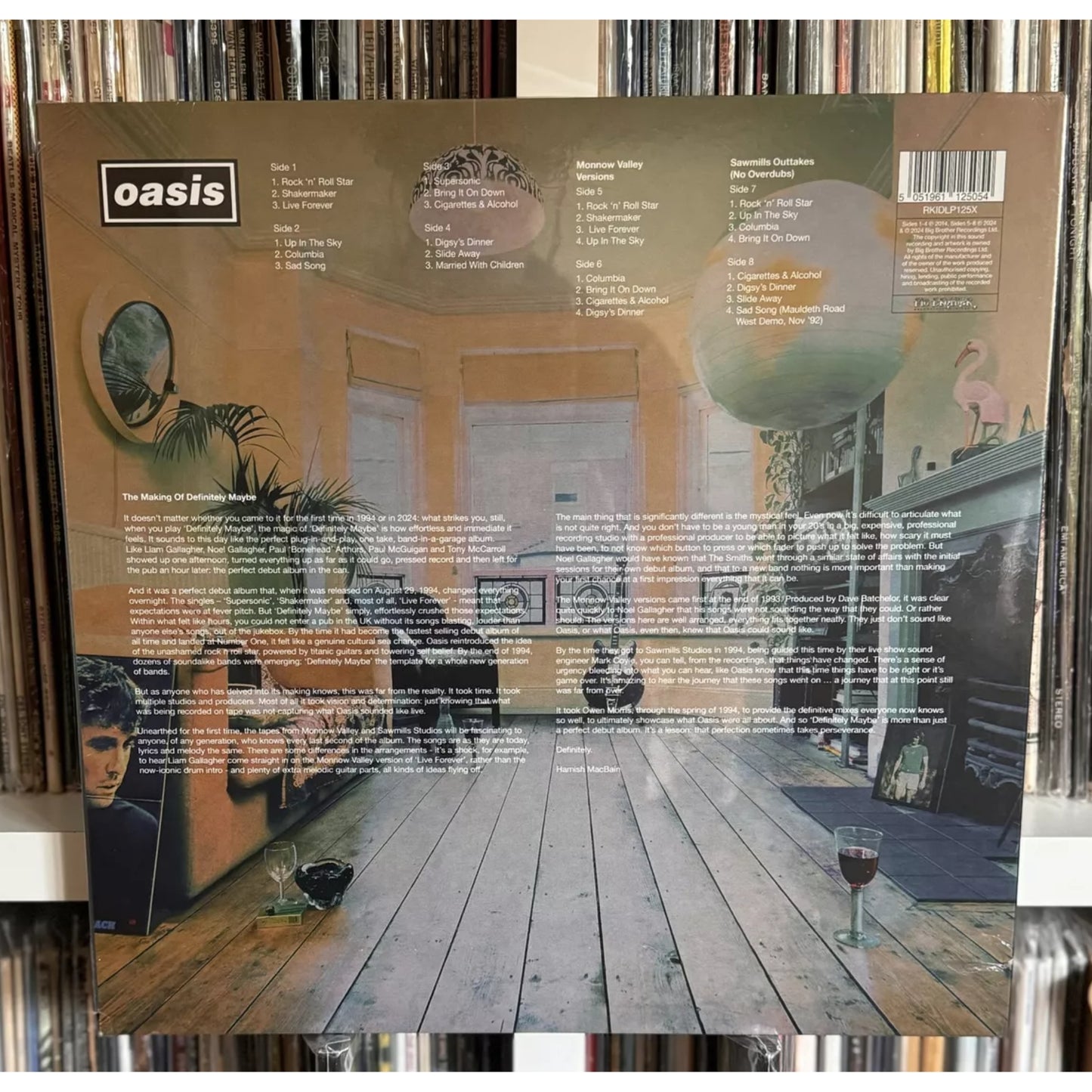 Vinilo Definitely Maybe Oasis Edicion Limitada 30 Aniversario