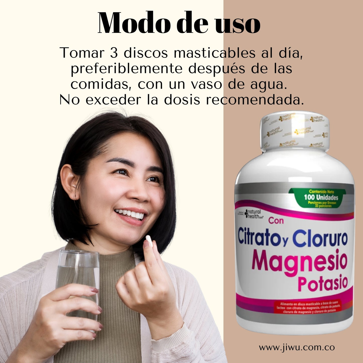 Citrato y Cloruro de Magnesio y Potasio