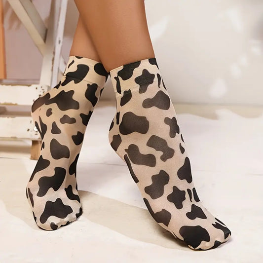 Pack X2 Medias Dama Estampado AnimalPrint
