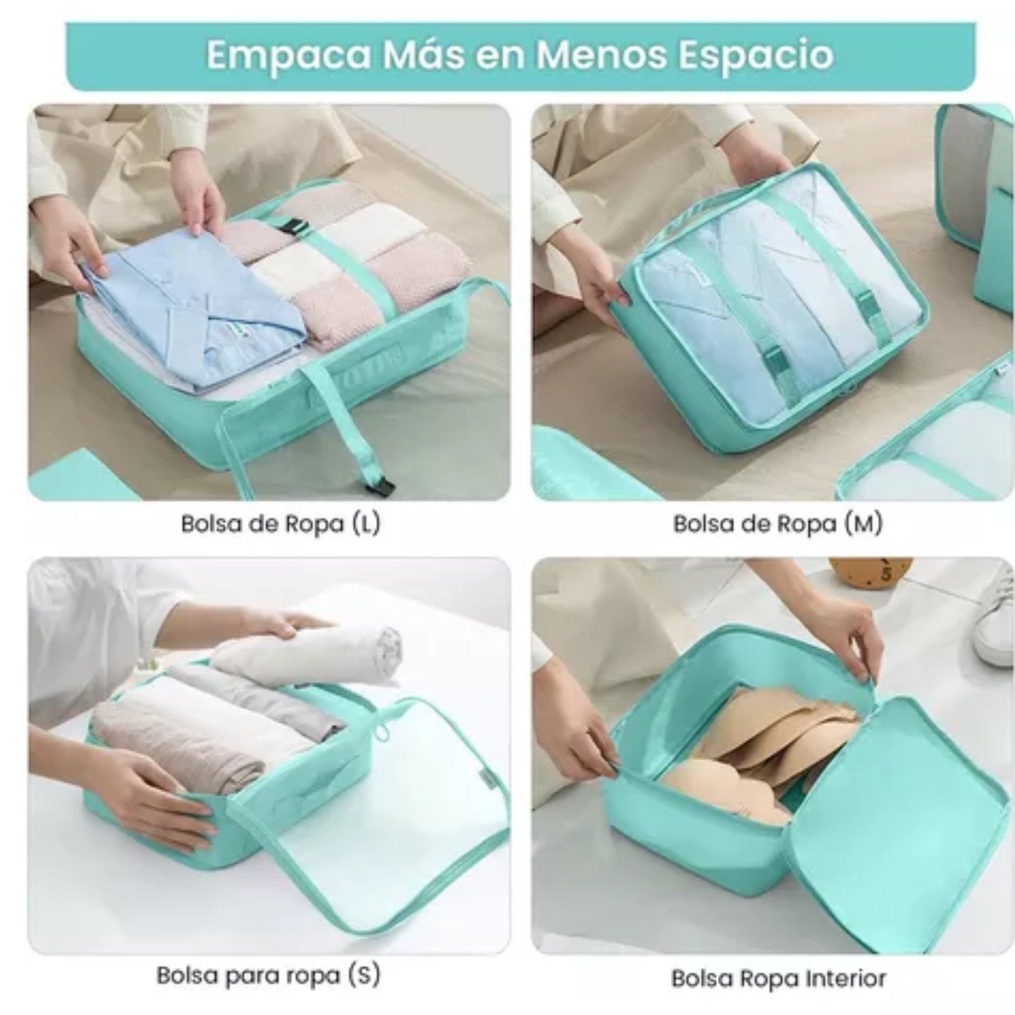 Organizadores De Equipaje Kit 11 Piezas