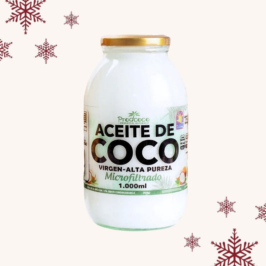 Aceite De Coco 1  Litro  (1.000 ml)  100% Natural