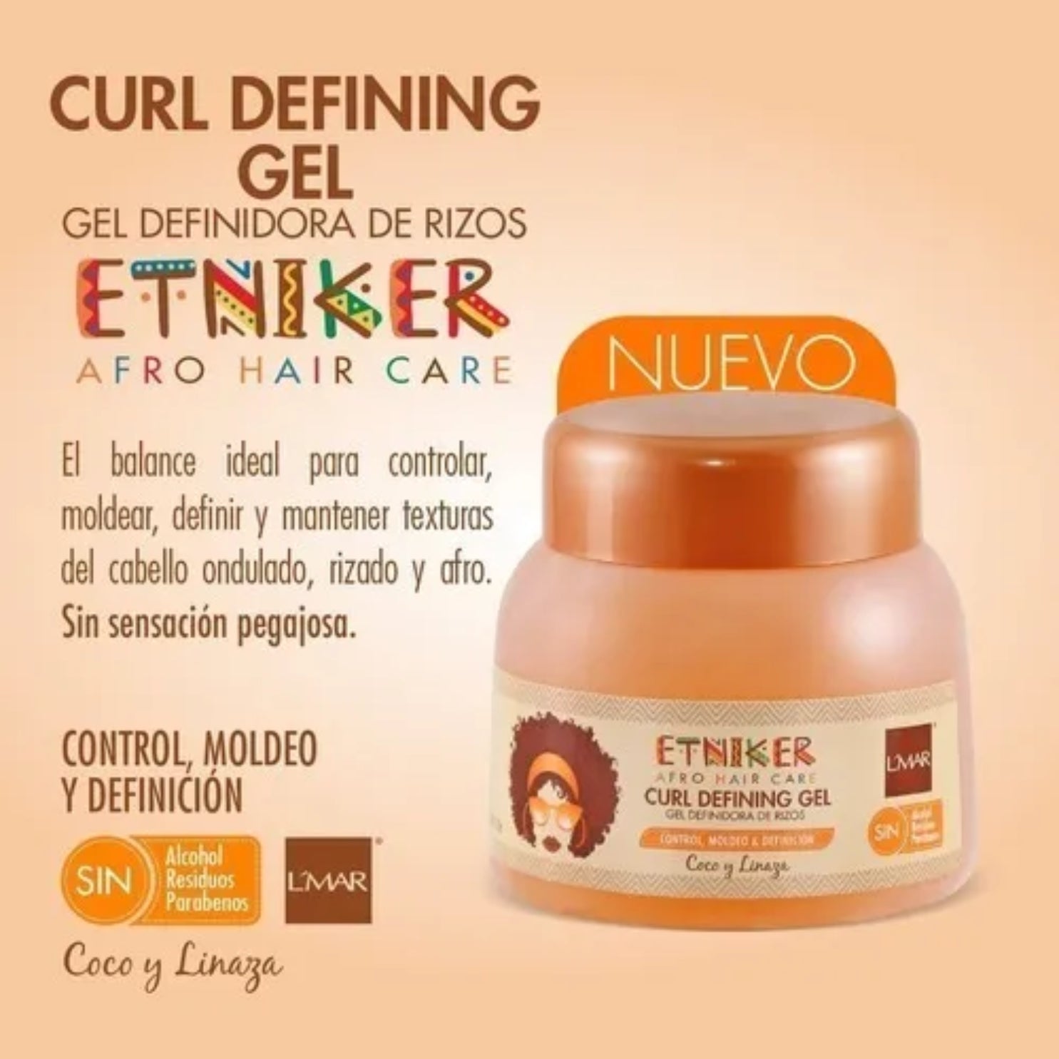 Gel Fijadora Rizos Etniker 300ml
