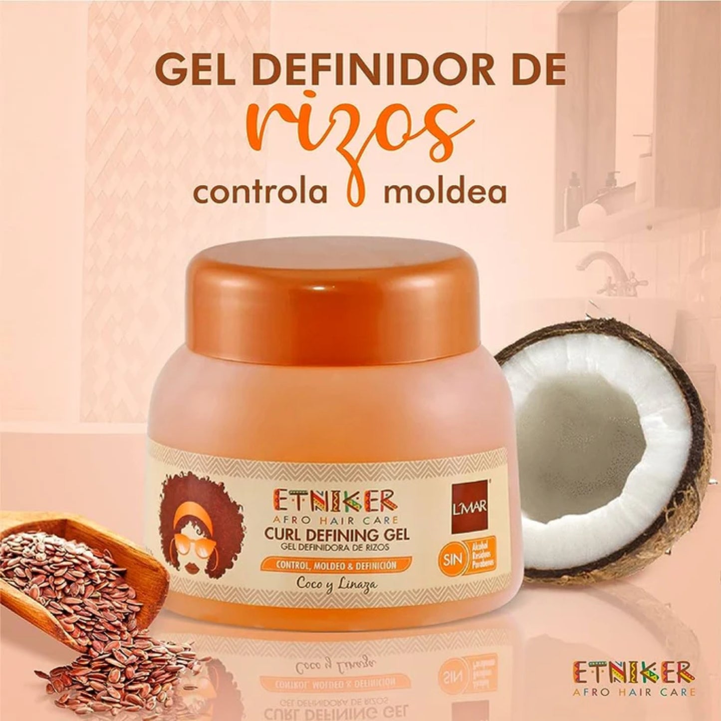 Gel Fijadora Rizos Etniker 300ml