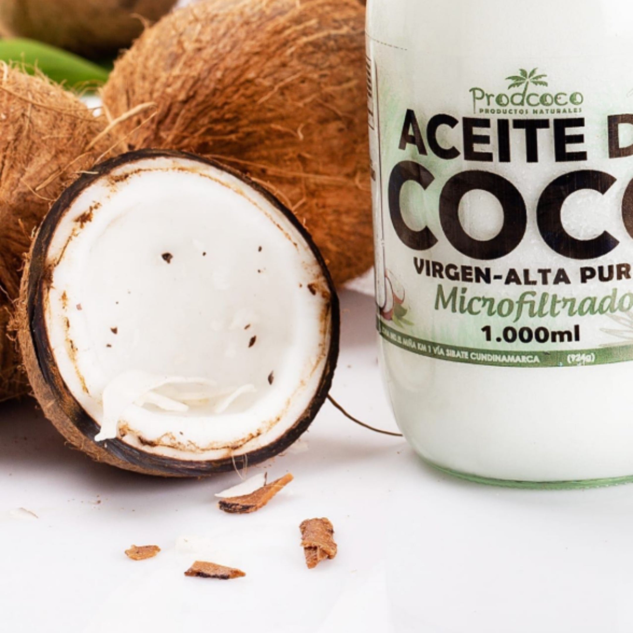 Aceite De Coco 1  Litro  (1.000 ml)  100% Natural