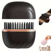 Cepillo Alisador Inalámbrico Recargable USB Peine Térmico para Alisar y Moldear el Cabello
