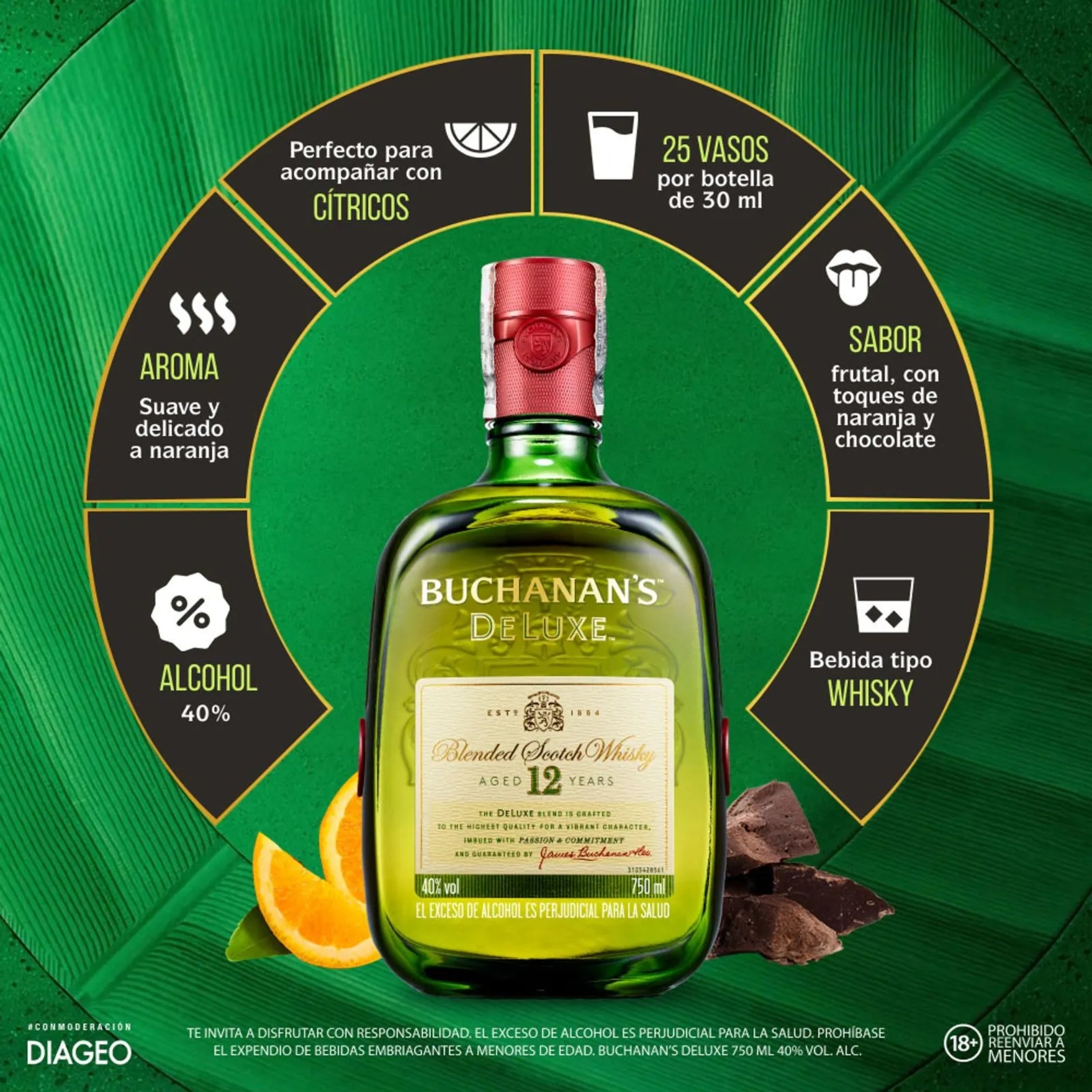 Buchanan’s Deluxe 12 Años WHISKY