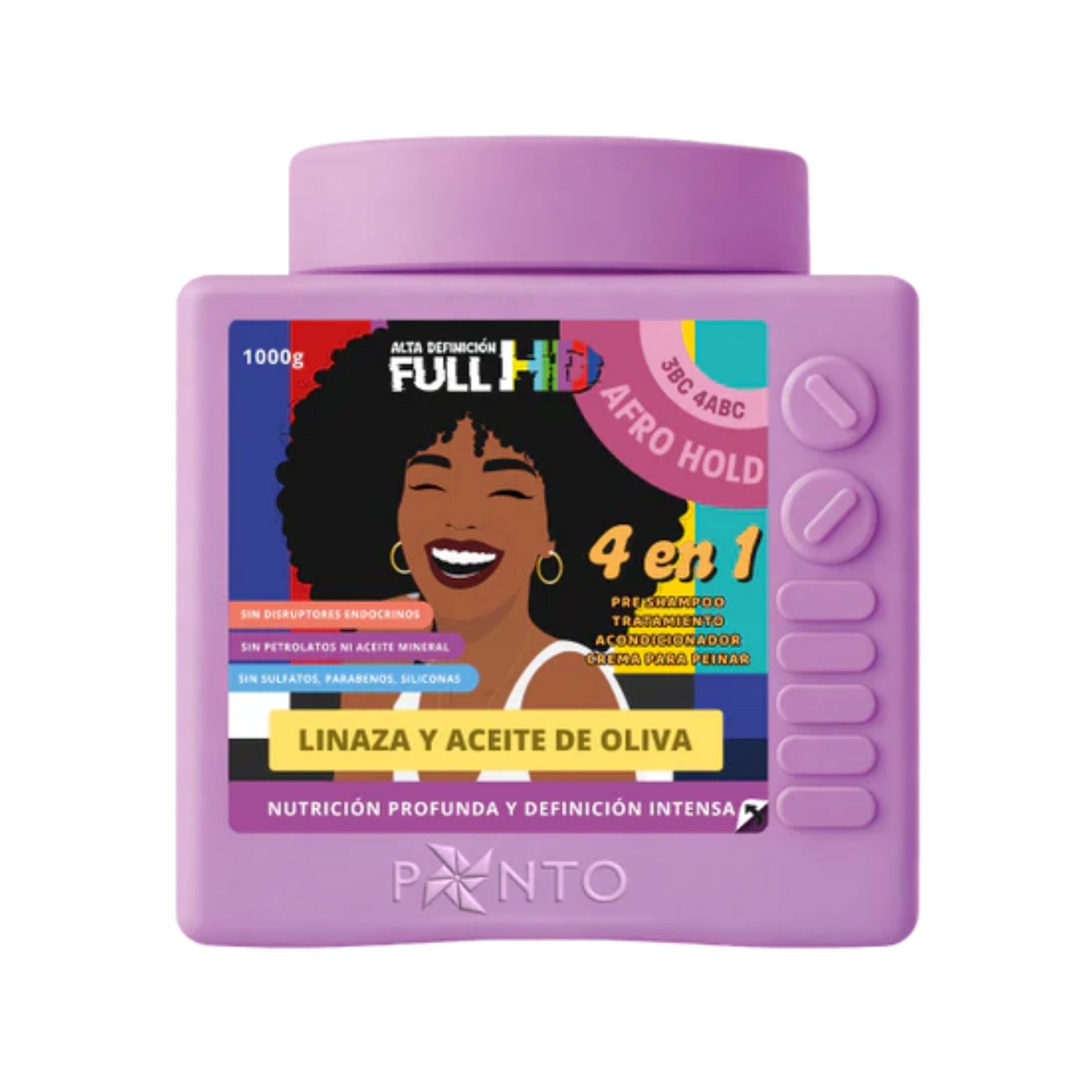 Tratamiento Ponto Full Hd 4 En 1 Afro 1000g