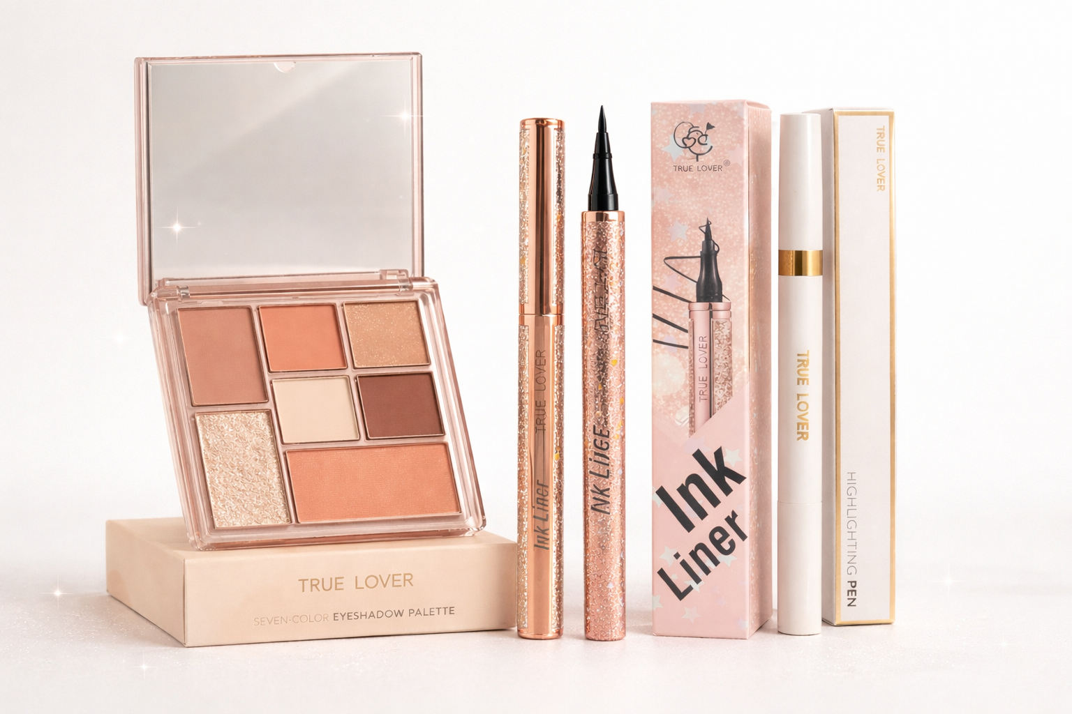 KIT MIRADA IMPACTO- PALETA DE SOMBRAS, DELINEADOR Y LAPIZ ILUMINADOR
