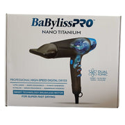 BABYLISSPRO NANO TITANIUM  PROFESIONAL HIGH -SPEDD DIGITAL DRYER