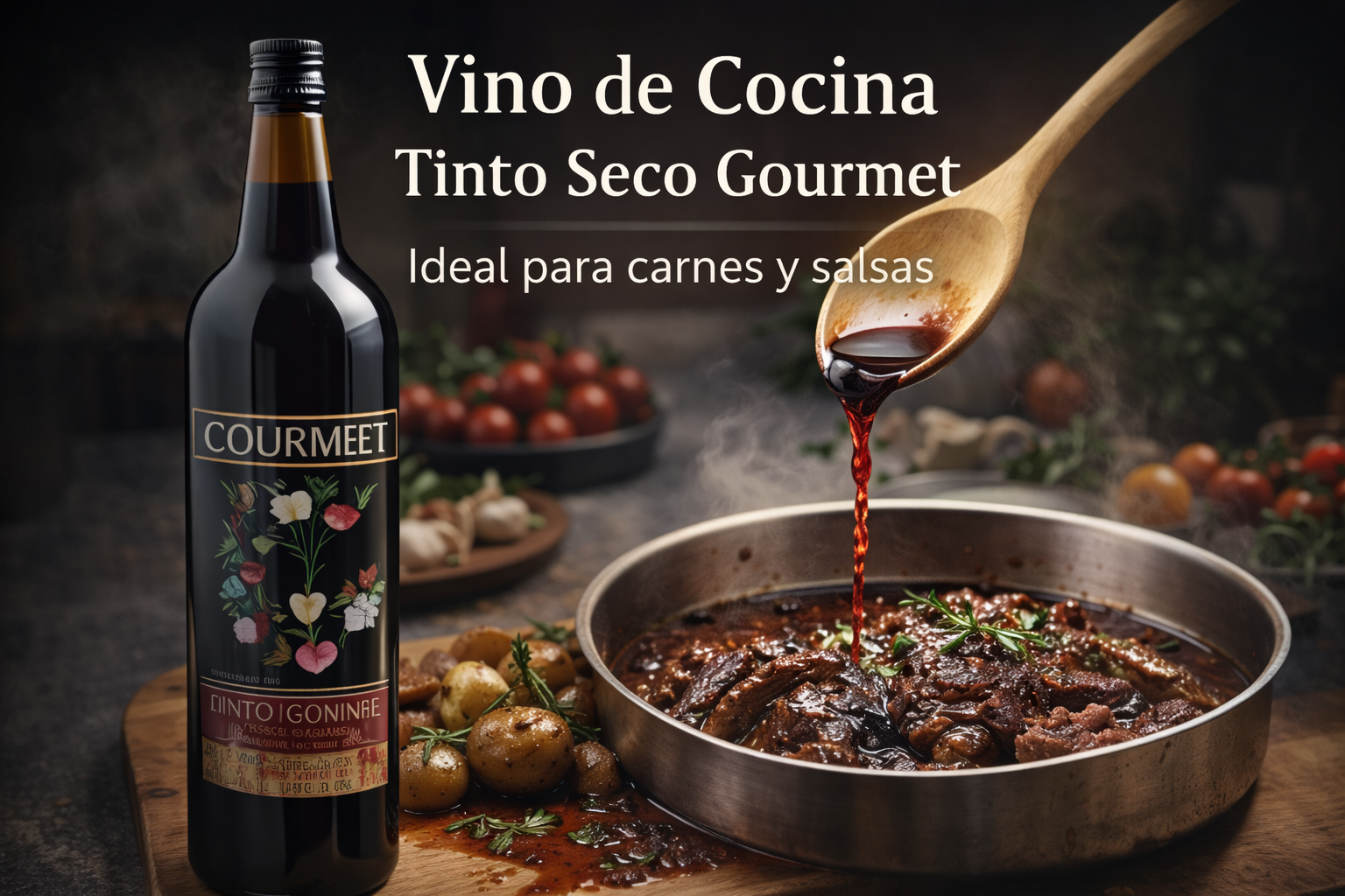VINO DE COCINA TINTO SECO GOURMET