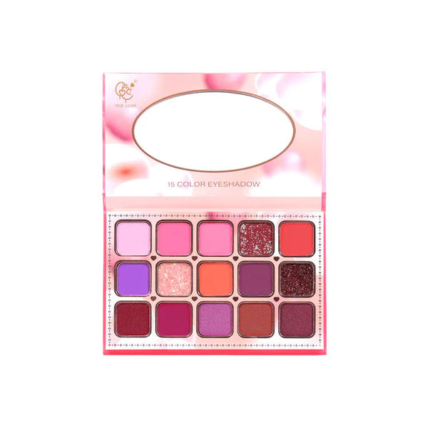 PALETA DE SOMBRAS CORAZONES 15 TONOS